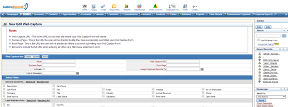 CRM-Web-Capture-tool-screenshot | salesboom