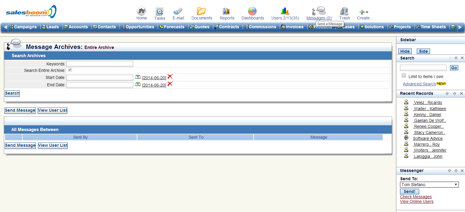 CRM Software Screenshots - CRM Email Integration