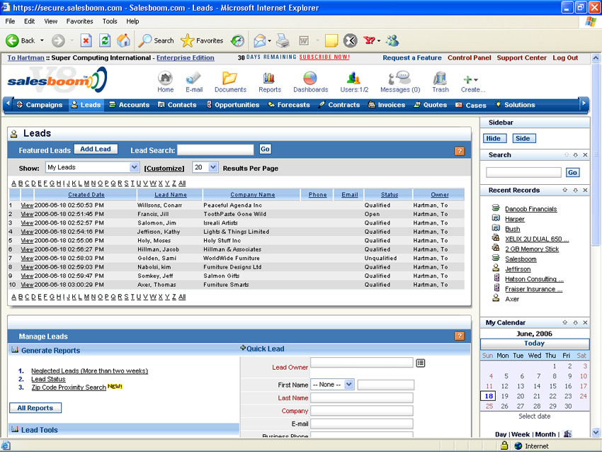 crm workflow automation snapshot