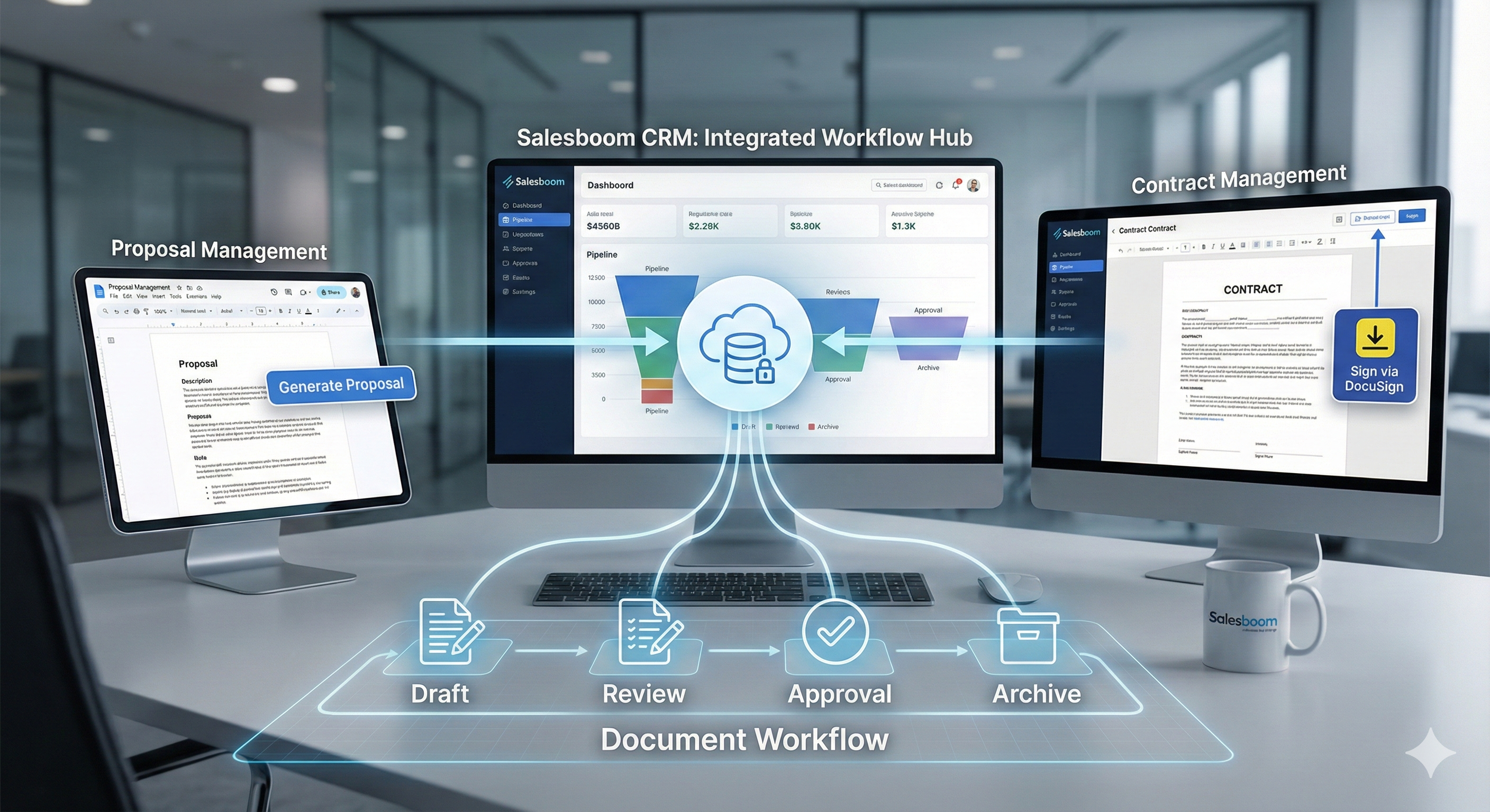 Opportunity management challenges showing pipeline bloat and forecast accuracy issues
