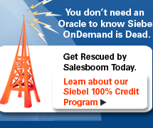 Switch to Salesboom and get 100% credit on your remaining Siebel contract