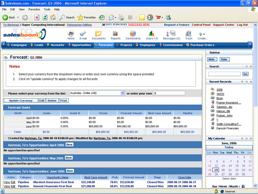 crm workflow automation snapshot